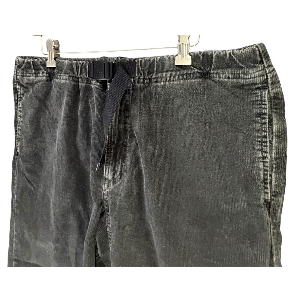 Gramicci Corduroy Pants Mens L Gray Belted Tapered Outdoor Hiking Gorpcore Climb - Picture 2 of 15